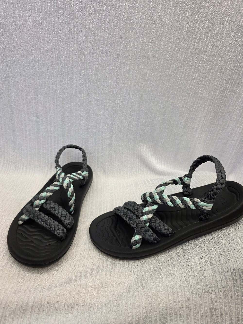 MEGNYA Women's Comfortable Braided Walking Sandals with Arch Support
